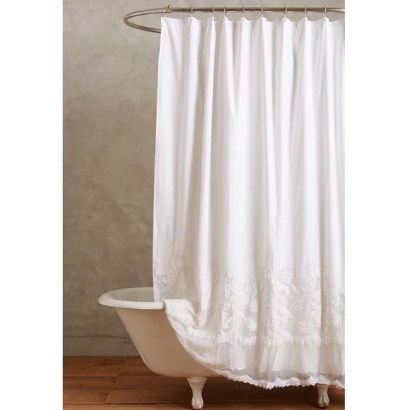 Anthropologie Bath Anthropologie Caprice Lace Shower Curtain Poshmark